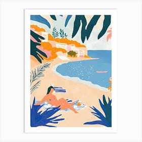 Beach Hut Art Print