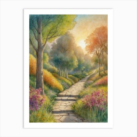 Path To The Sun Art Print