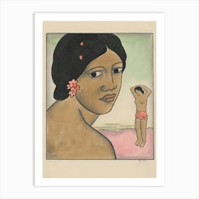 Tahitian Woman, Mikuláš Galanda Art Print