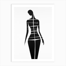 Silhouette Of A Woman 2 Art Print