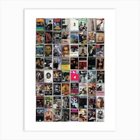 Rap Music Print - Original Collected Cassette Covers Art Print