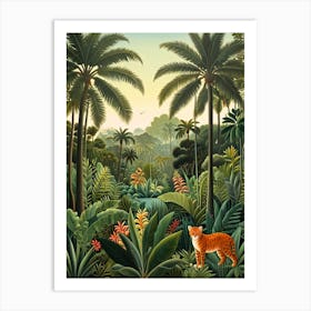 Tiger In The Jungle 3 Art Print