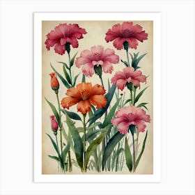 Watercolor Flowers Art Print