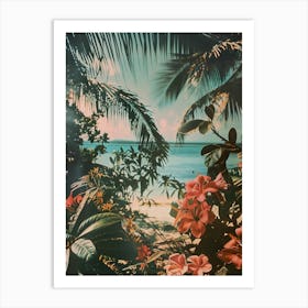 Tropical Flowers Art Print