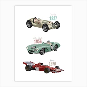 Vintage Formula 1 Art Print