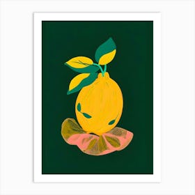 Lemon S Out Of The Net Bag Art Print