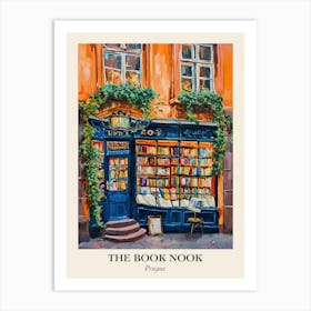 Prague Book Nook Bookshop 3 Poster Art Print