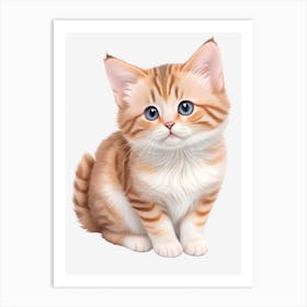 Cute Vintage Kitten Art Print