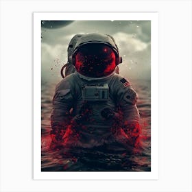 Astronaut In Space 1 Art Print