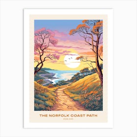 The Norfolk Coast Path England 2 Hike Poster Art Print