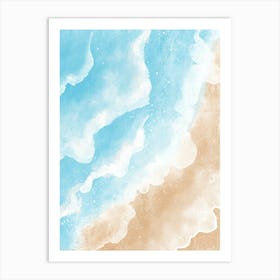 Watercolor Sea Summer Beach Print Art Print