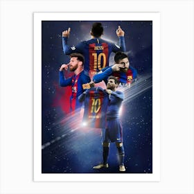 Messi Football Player Art Print