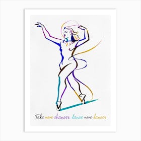 Dancer Woman Art Print