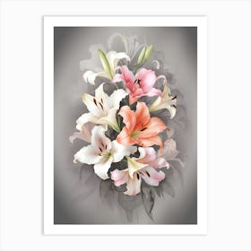 Lily Bouquet 4 Art Print