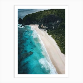 Aerial View Of A Beach 114 Art Print