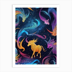 Fairy tale creatures Art Print