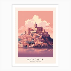 Buda Castle Budapest Hungary Travel Poster Art Print