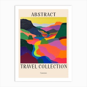 Abstract Travel Collection Poster Cameroon 2 Art Print