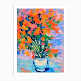 Vaughani Still Life Matisse Inspired Flower Art Print