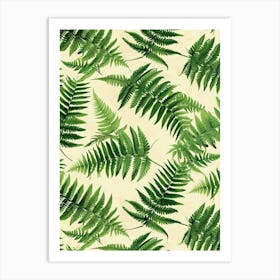 Pattern Poster Button Fern 2 Art Print