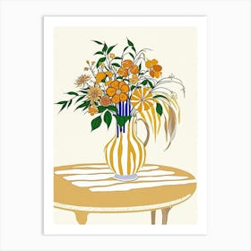 Flowers In A Vase 20 Art Print