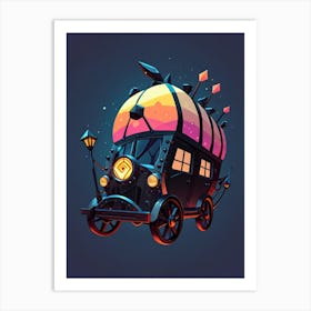 Pixel Illustration Art Print