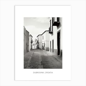 Poster Of Granada, Spain, Photography In Black And White 2 Art Print