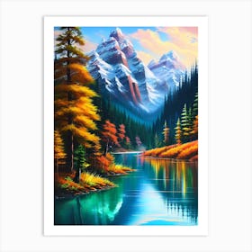 Mountain Lake 32 Art Print