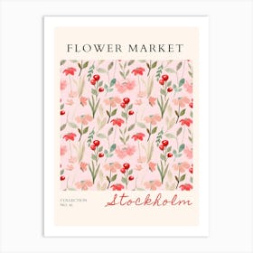 Flower Market Stockholm 1 Art Print