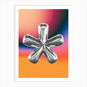 Chrome Asterisk Poster Art Print