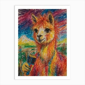 Llama 12 Art Print