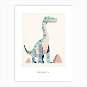 Nursery Dinosaur Art Baryonyx 4 Poster Art Print