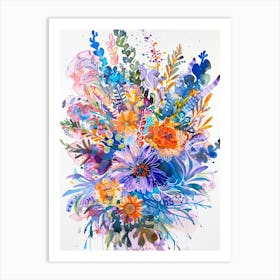 Watercolor Bouquet Art Print