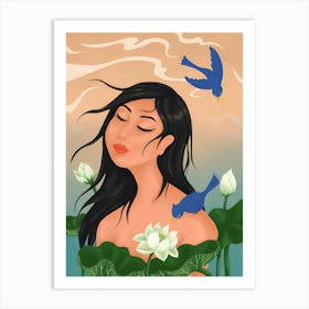 Lotus Flower 1 Art Print