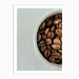 Coffe Bean Espresso Photography Kitchen Cafe Art Art Print