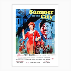 Summer In The City, Movie Poster From Yugoslavia Art Print