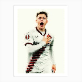 Florian Wirtz Bayer Leverkusen Watercolor Art Print