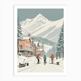 Retro Apres Ski Vintage Artwork (10) Art Print