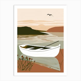 Boat On The Beach 6 Art Print