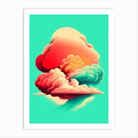 Hydrogen Cloud 2 Vintage Sketch Space Art Print