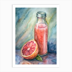 Grapefruit Juice Usa Art Print