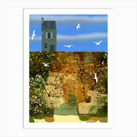 The House on the Cliff Art Print