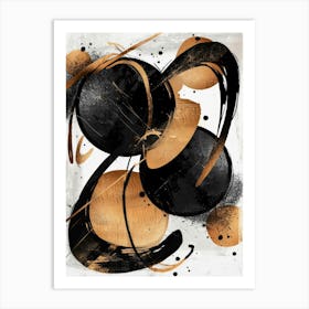 Black And Gold Canvas Print 33 Art Print