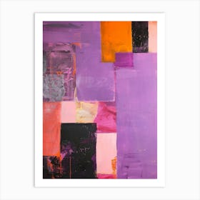 Purple Squares Art Print