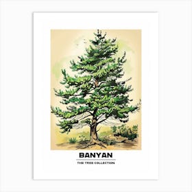 Banyan Tree Storybook Illustration 1 Poster Art Print