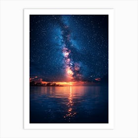 Milky Over The Ocean 1 Art Print