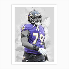 Ronnie Stanley Baltimore Ravens Art Print