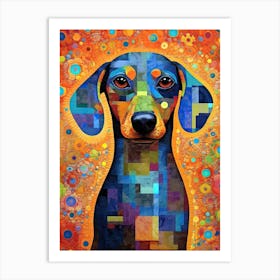 Dachshund abstracts Art Print