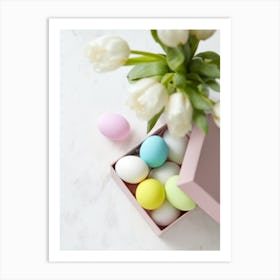 Easter Eggs In A Box 1 Art Print