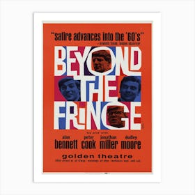 Beyond The Fringe Theatre Poster 1962 Art Print